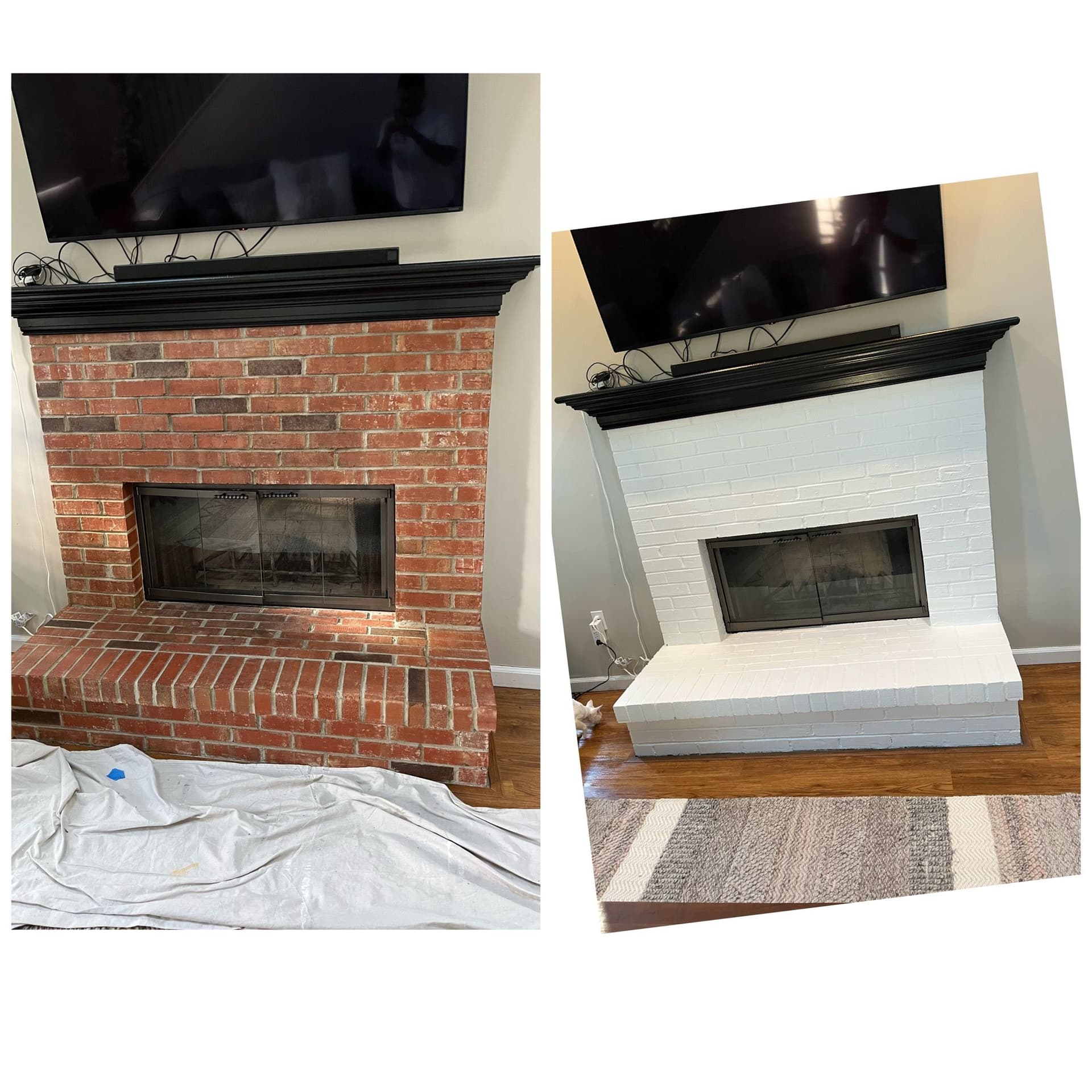 Fireplace Transformation in Groton MA