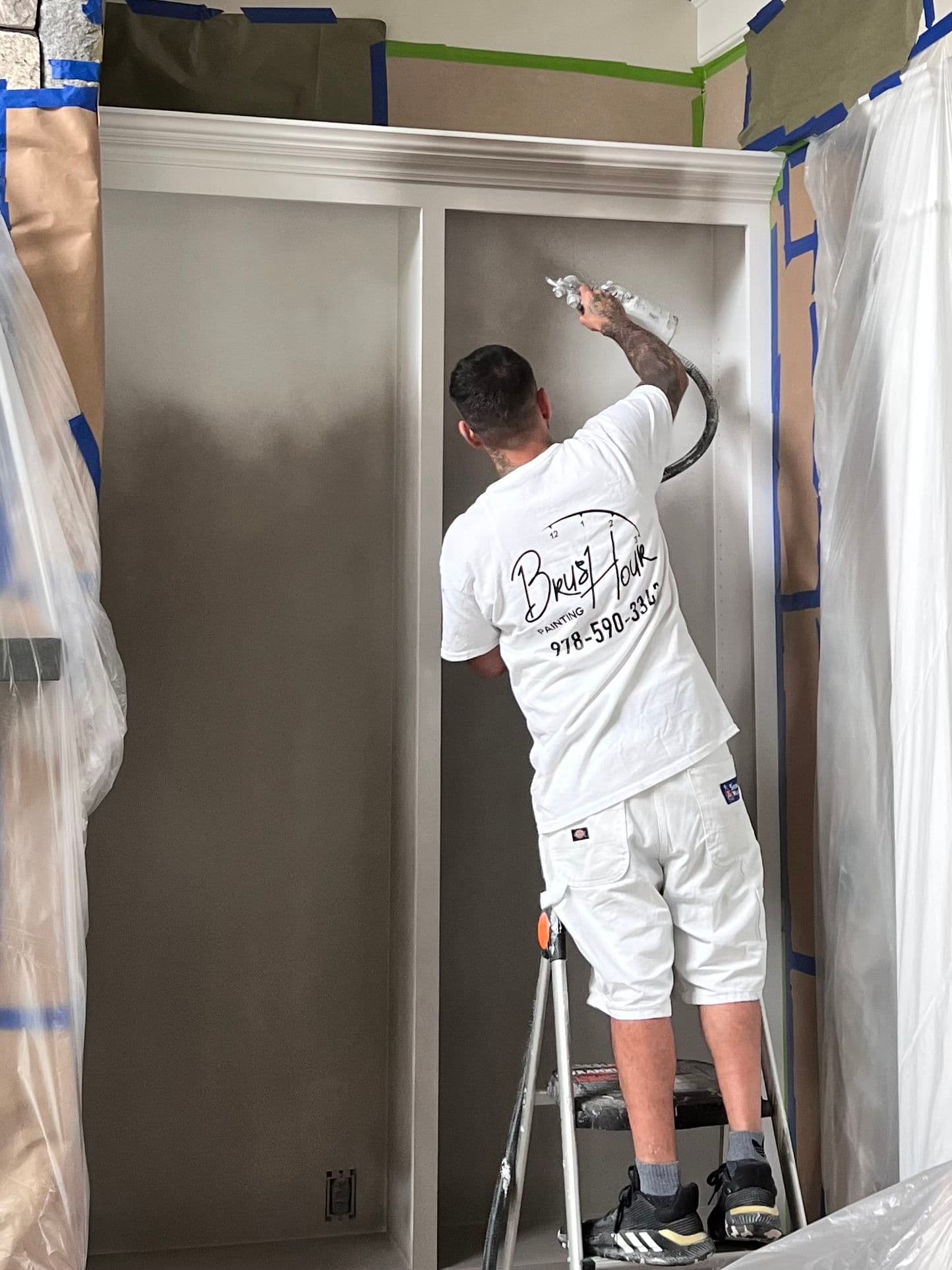 Flawless Cabinet Painting by Our Expert Team image